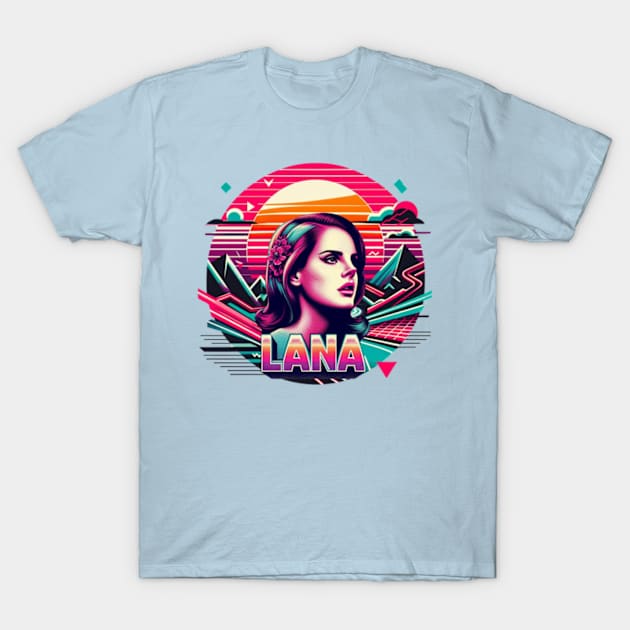 Lana Del Rey - Neon Sunset T-Shirt by Tiger Mountain Design Co.